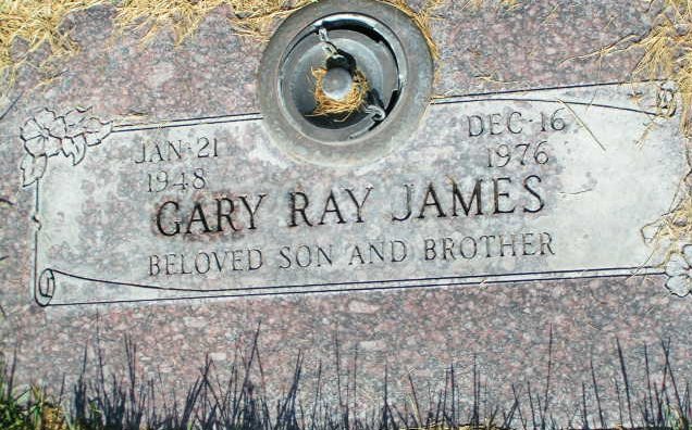 Gary James headstone